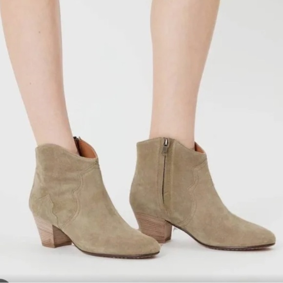 Isabel Marant Dicker Suede Bootie ankle boots - Picture 10 of 10